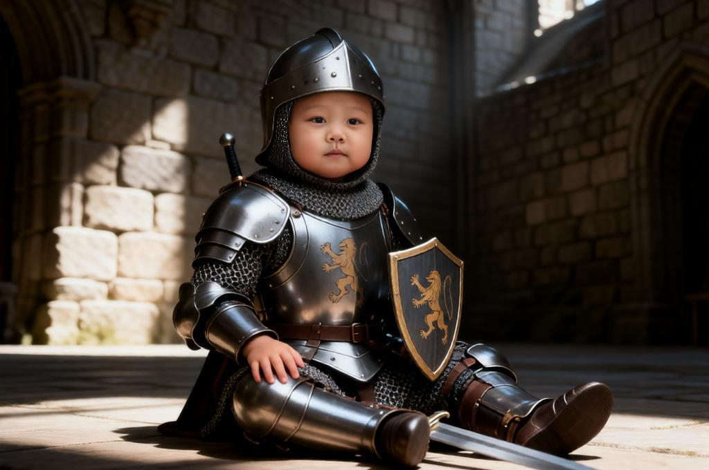 Medieval Knight Baby Photoshoot - Ultra Realistic