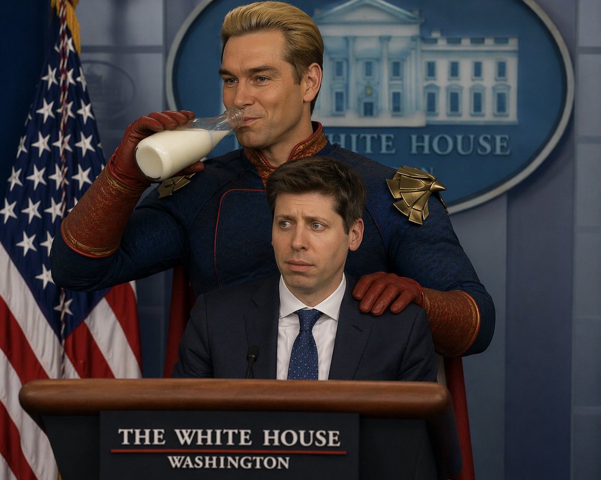 AI Image Prompt for Satirical Press Conferences - CEO vs Superhero