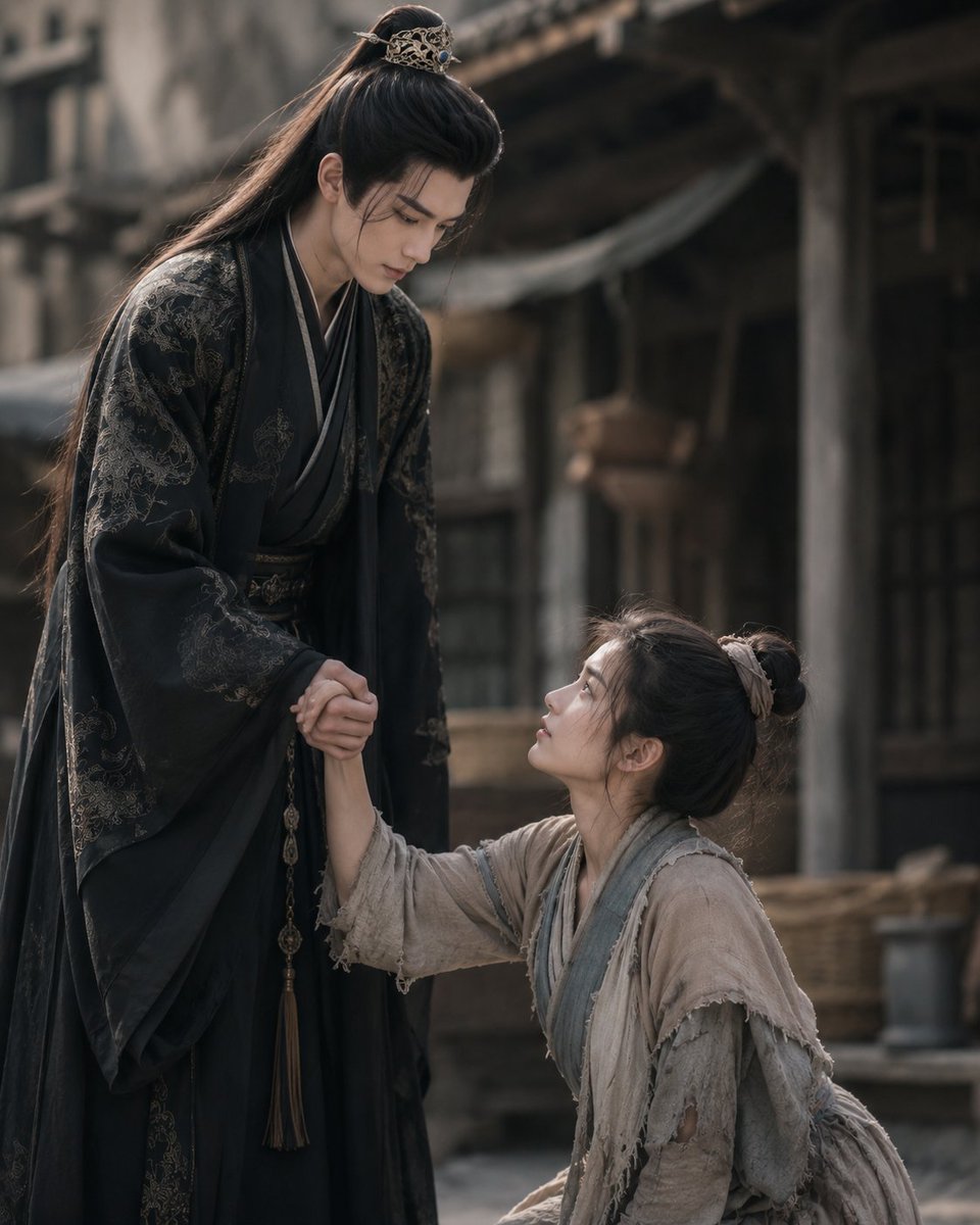 AI Prompt: Chinese Drama Couple Scene - Noble Male Lead