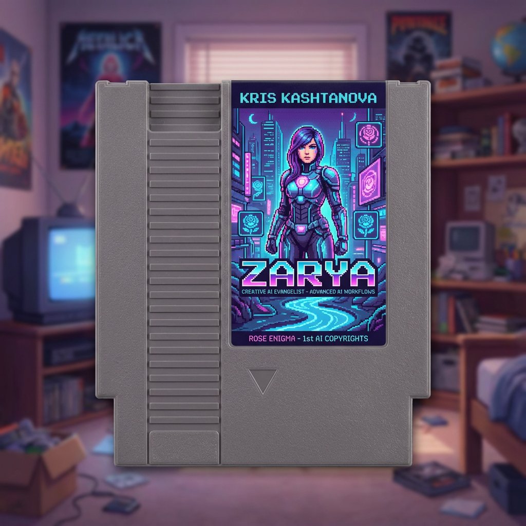 AI Prompt: Convert Social Bio into NES Game Cartridge Cover