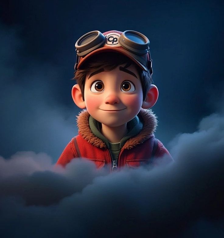 AI Prompt for 3D Animated Boy Portrait with Pixar-Style Aesthetics