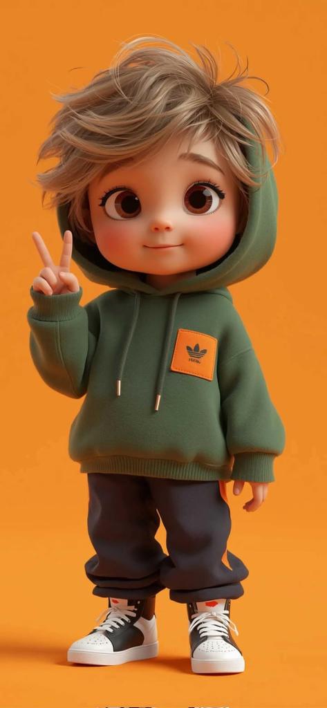 AI Prompt for 3D Chibi Boy Characters - Pixar-Style Art with Detailed Textures