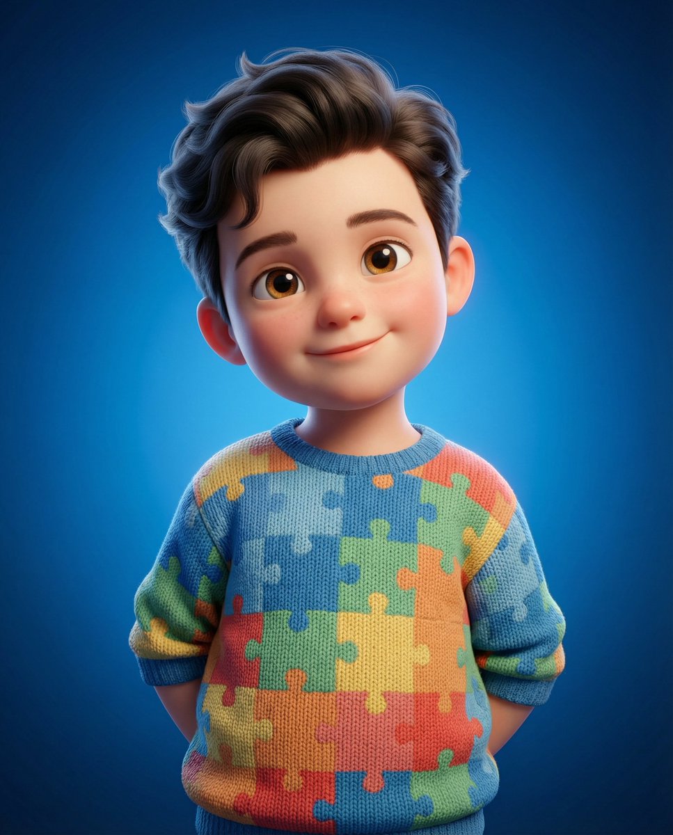 AI Prompt for 3D Chibi Character in Puzzle Sweater