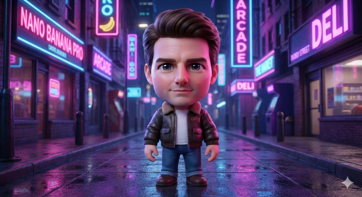 AI Prompt for 3D Neon Caricature Art of Celebrities