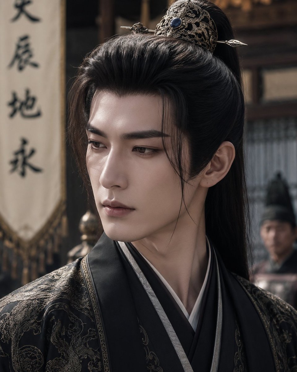 AI Prompt for a Censored Chinese Drama Male Lead Portrait