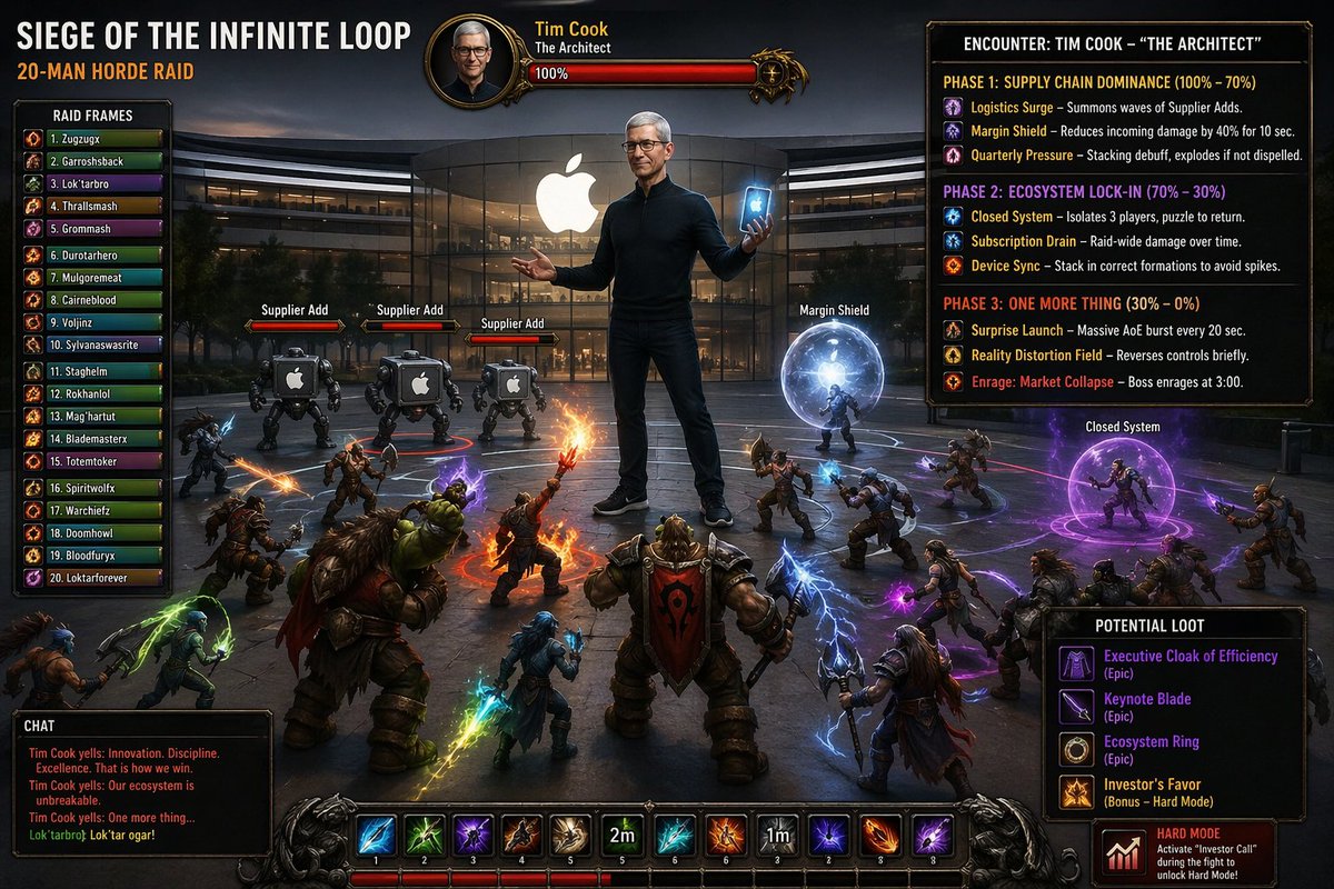 AI Prompt for a Memorable Fantasy MMO Raid Encounter with a Tech Icon