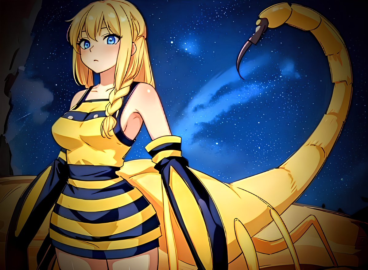 AI Prompt for a Moe Arachne - Deathstalker Monster Personification