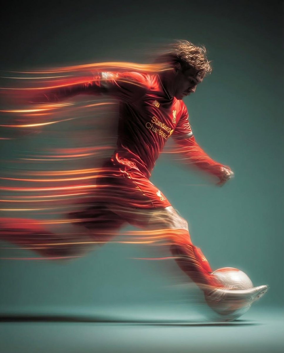 AI Prompt for a Streaking Green Soccer Ball Cinematic Kick