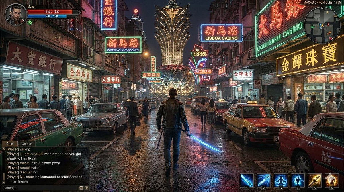 AI Prompt for AAA-Style Cyberpunk Street Battle Scene