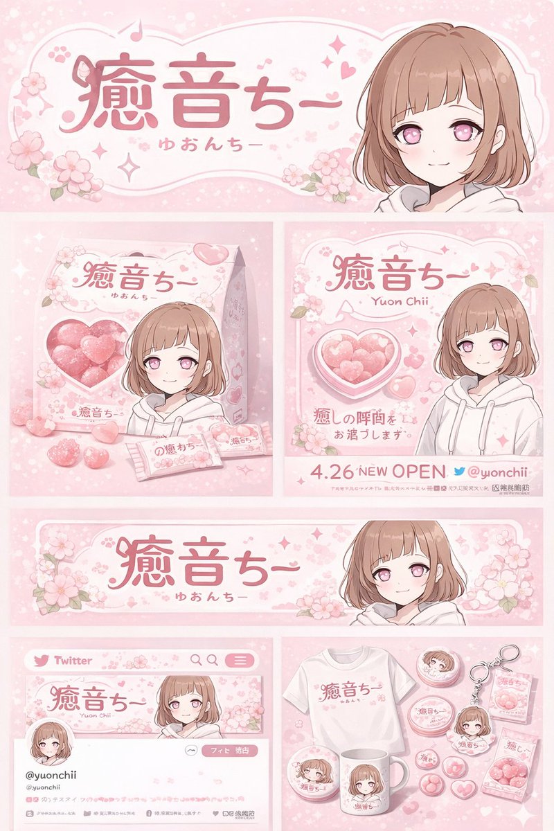 AI Prompt for Anime Character Brand Identity Pack