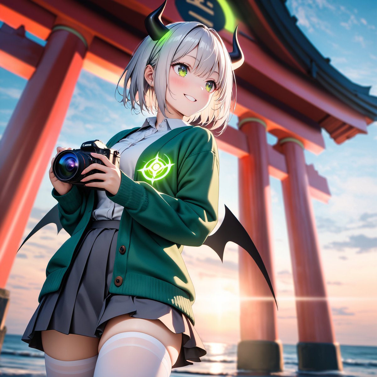 AI Prompt for Anime Character Concept Art: Robot to Gijinka Transformation