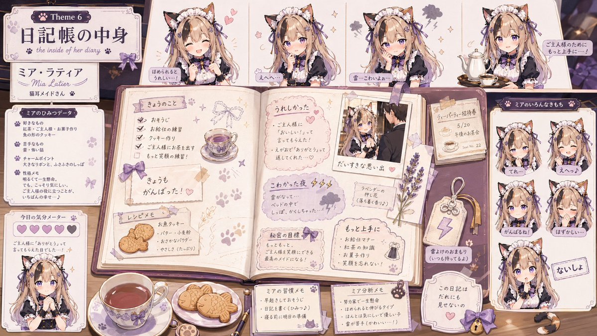 AI Prompt for Anime-Inspired Cat-Eared Maid Girl Illustrations