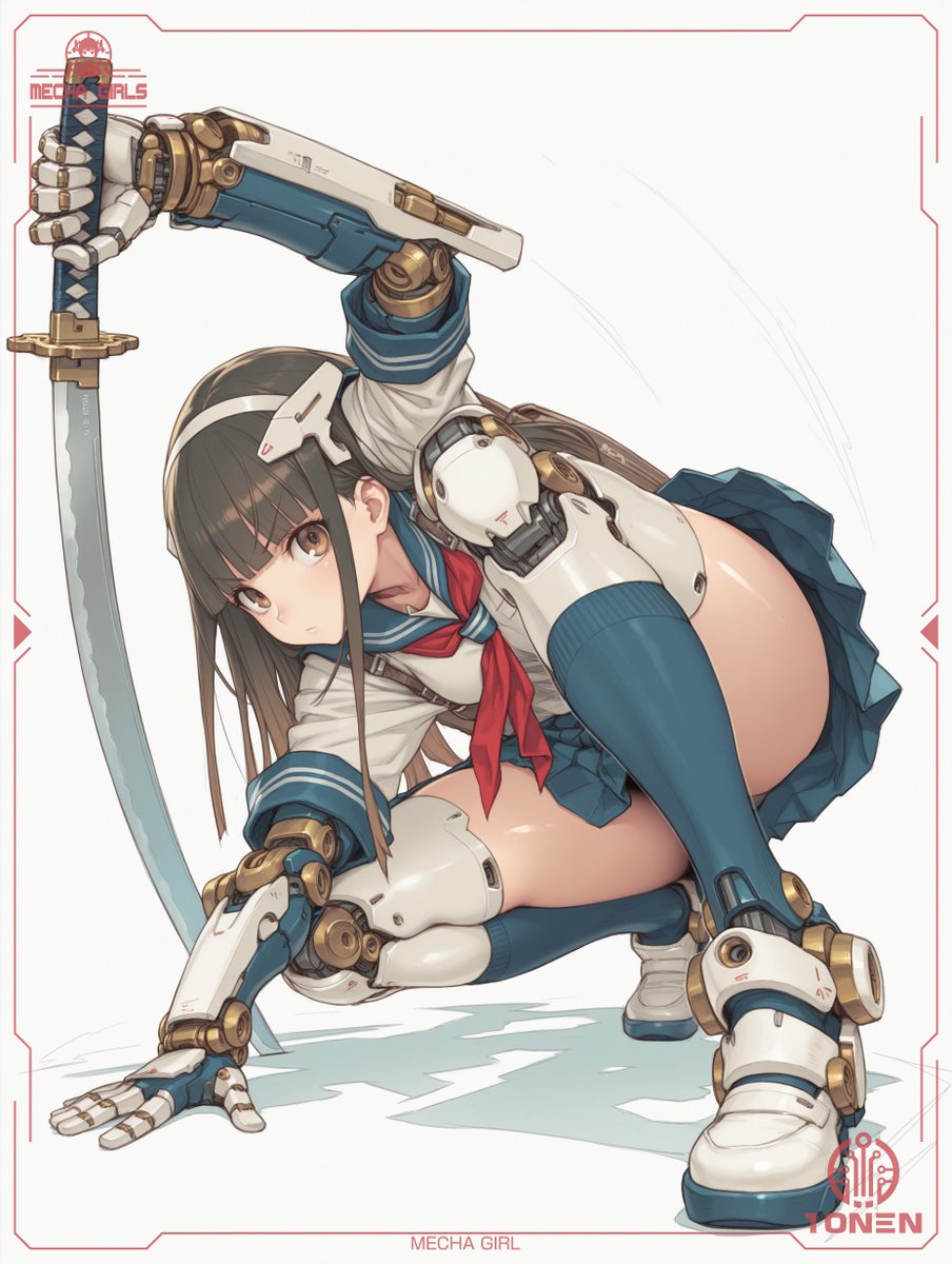 AI Prompt for Anime Mecha Girl Poster Design