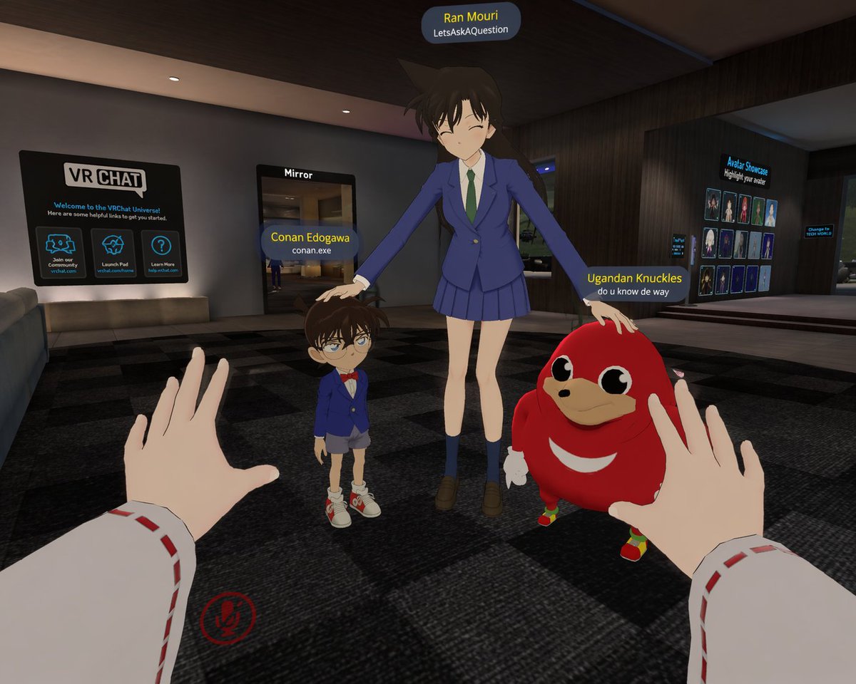 AI Prompt for Anime Meme Crossover 3D Avatars in VRChat Lobby