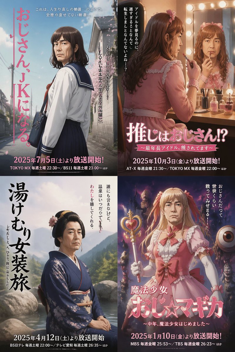 AI Prompt for Anime Parody Poster Art with Influencer Model