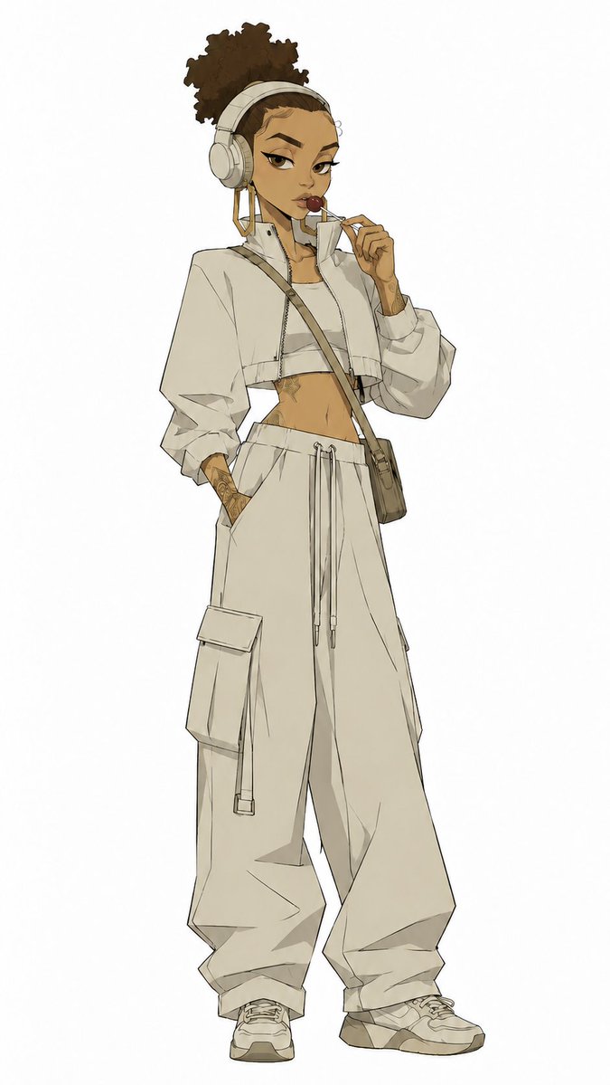 AI Prompt for Anime Streetwear Character Illustration