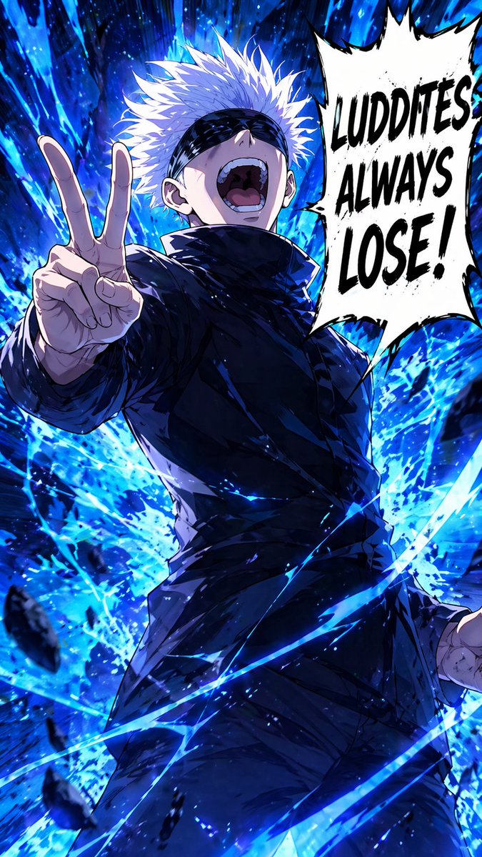 AI Prompt for Anime-Style Blindfolded Sorcerer Poster