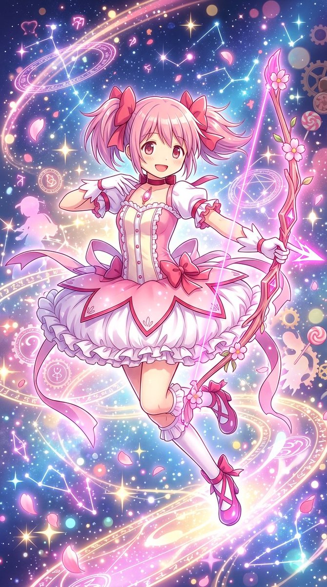 AI Prompt for Anime Style Madoka Kaname Portrait in 4K Resolution