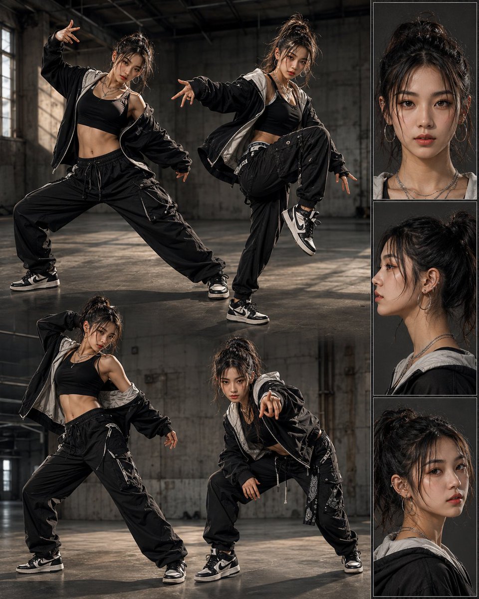 AI Prompt for Asian Street Dancer Character Design