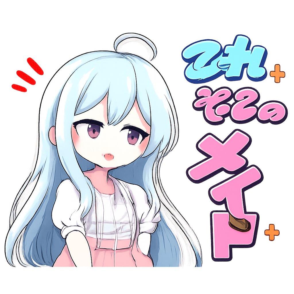 AI Prompt for Censored Anime Maid Sticker with Pastel Color Scheme