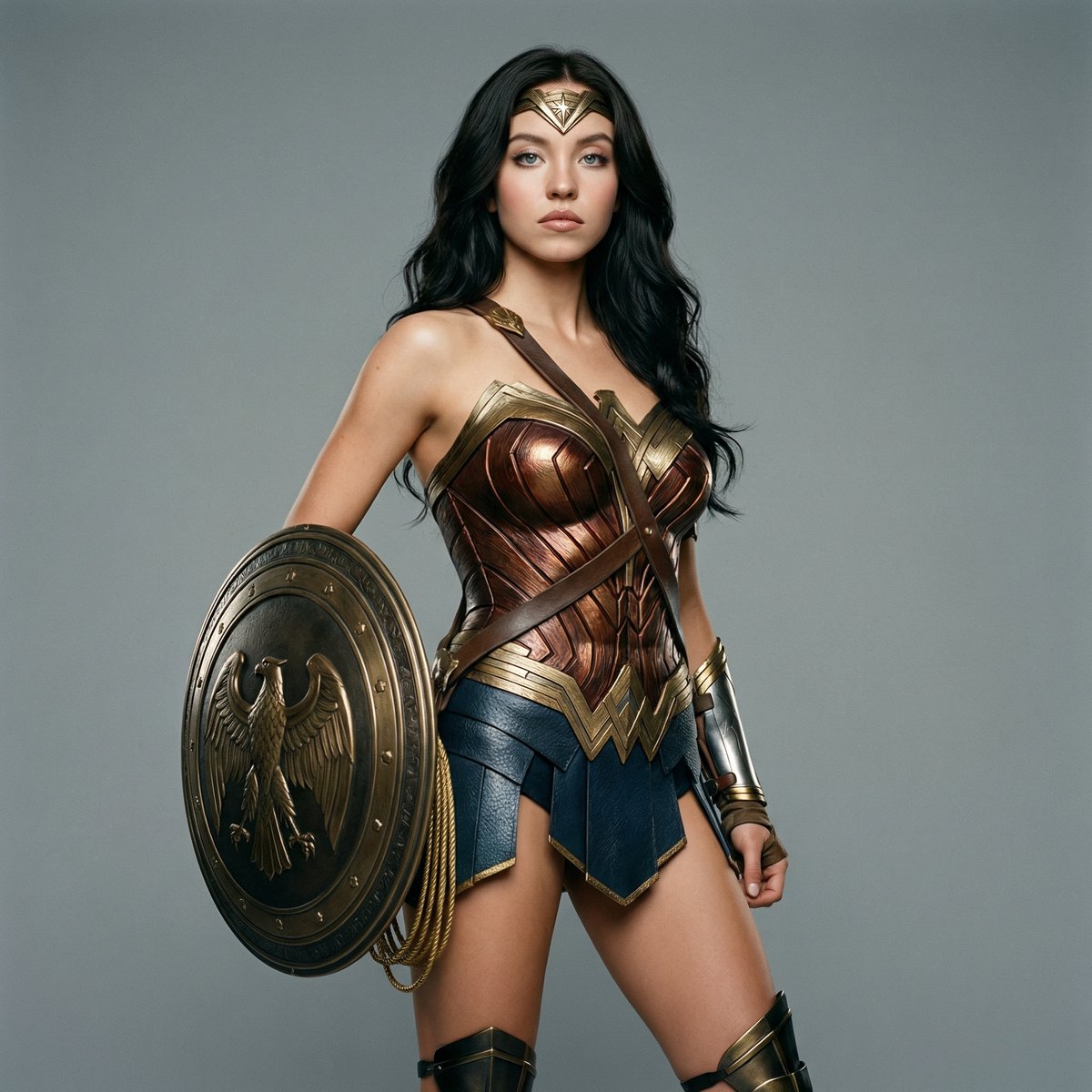 AI Prompt for Cinematic Ana De Armas as Wonder Woman Portrait in 8K
