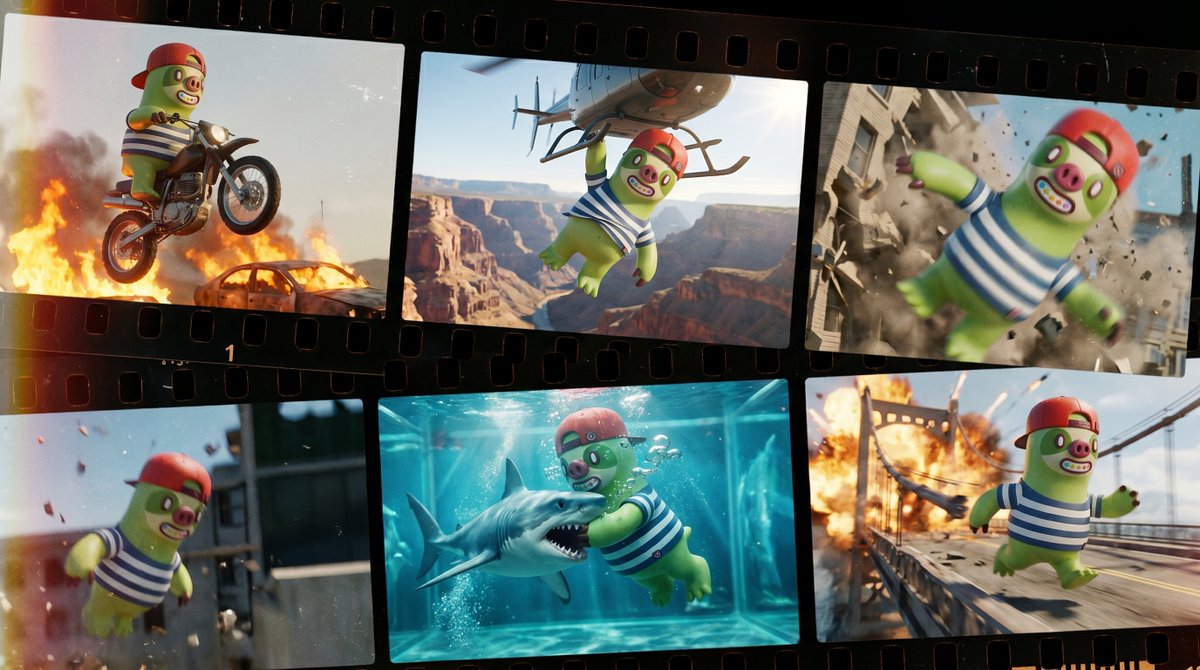 AI Prompt for Cinematic Character Film Strip Sequence Generation