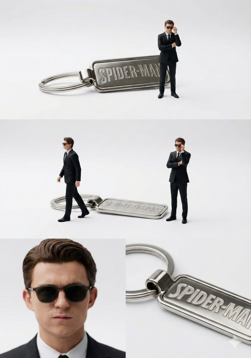 AI Prompt for Cinematic Product Video - Keychain Style Portrait with 3D Character
