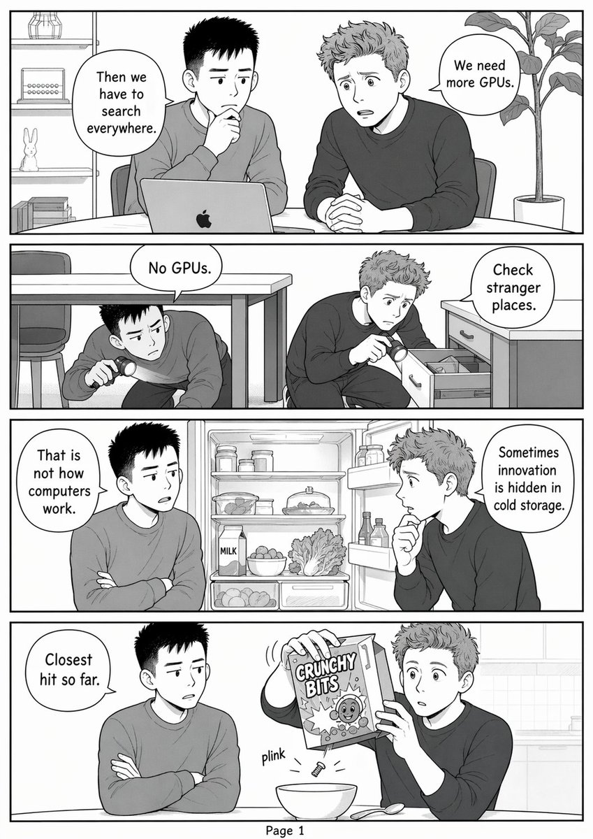 AI Prompt for Comedic Tech Illustrations - Quirky GPU Search Comics