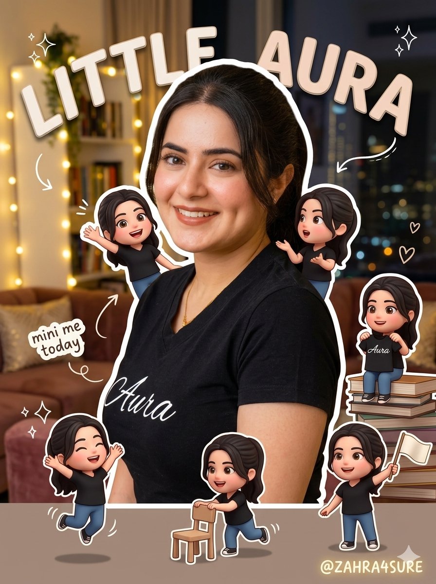 AI Prompt for Creating 3D Chibi Character Composite Images