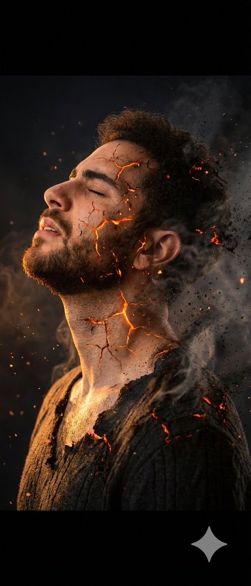AI Prompt for Creating a Cinematic Portraits of Men in Pain with Dramatic Effects