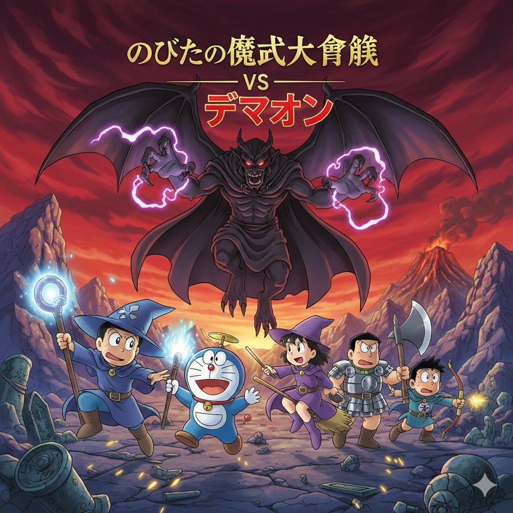 AI Prompt for Creating Doraemon Movie Scene Characters