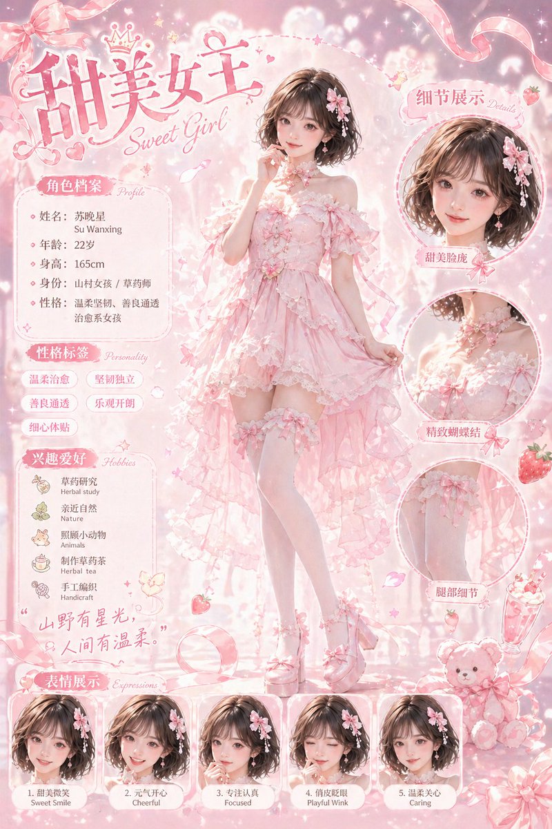 AI Prompt for Creating Sweet Anime Character Profiles