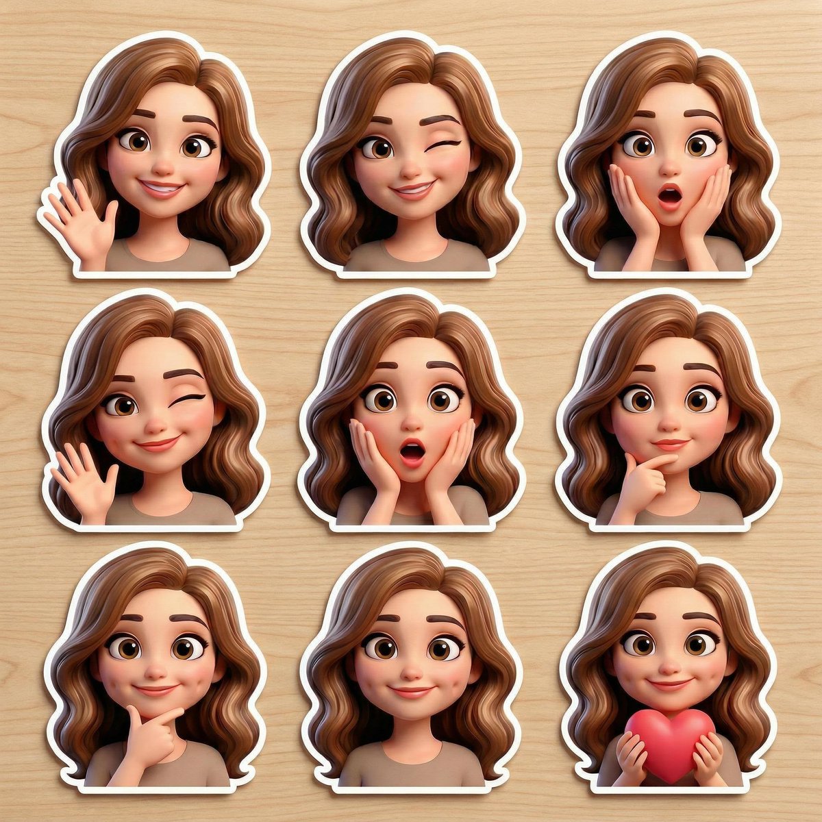 AI Prompt for Customizable Pixar-Style Avatar Stickers