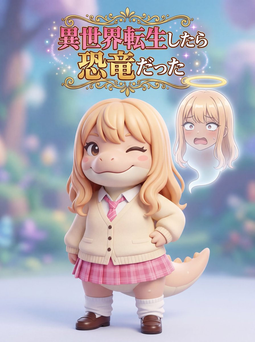 AI Prompt for Cute 3D Dinosaur Mascot Creation from Anime or Cartoon Characters