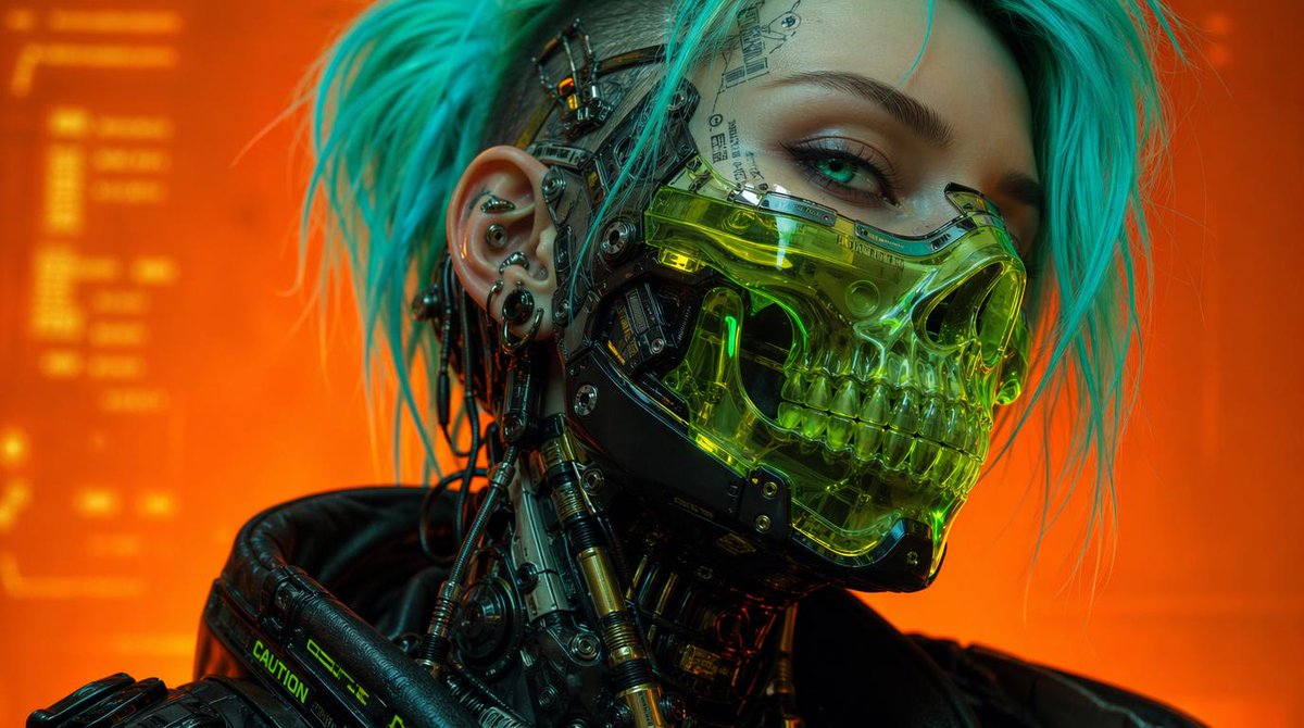 AI Prompt for Cyberpunk Cyber Character Portrait: Sci-Fi Concept Art and Visuals