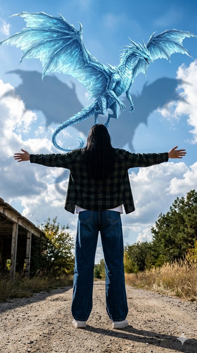 AI Prompt for Cyberpunk Fantasy Dragon Sky