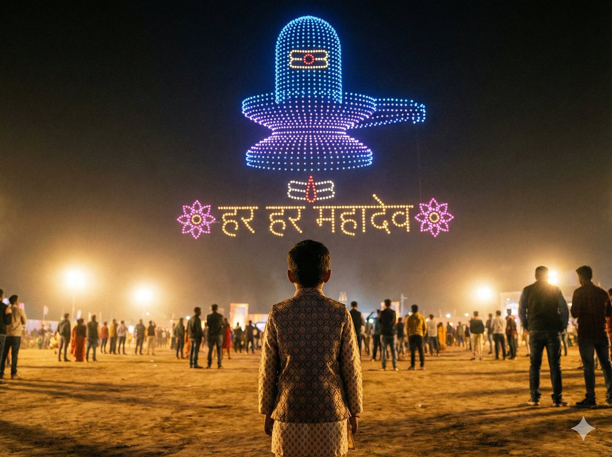 AI Prompt for Cyberpunk Hindu Deity Drone Art