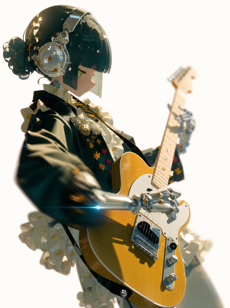 AI Prompt for Cyberpunk Idol Guitarist Concert Scene
