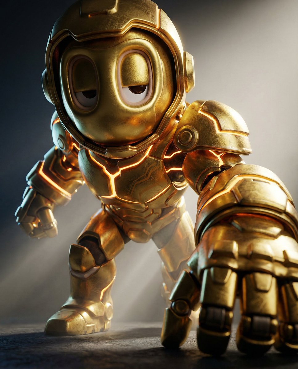 AI Prompt for Cyberpunk Mech Armor Power Reveal Render