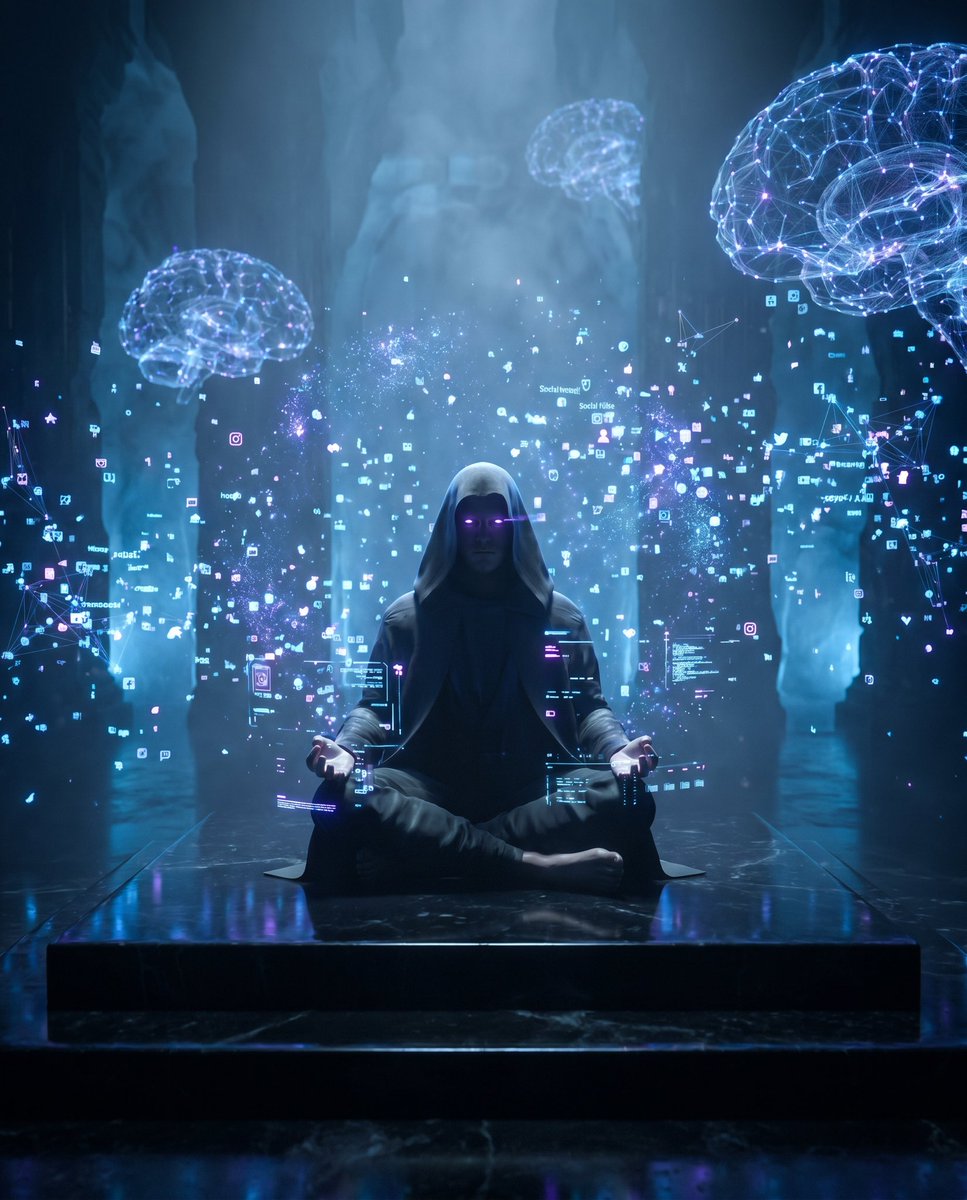 AI Prompt for Cyberpunk Meditation Scene