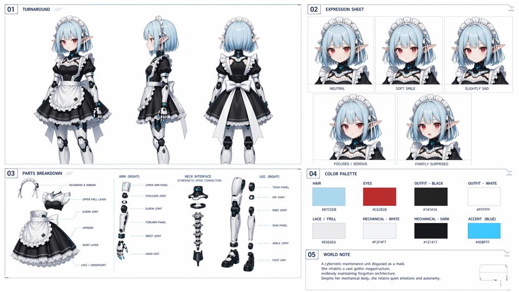 AI Prompt for Cyberpunk Sci-Fi Character Asset Design