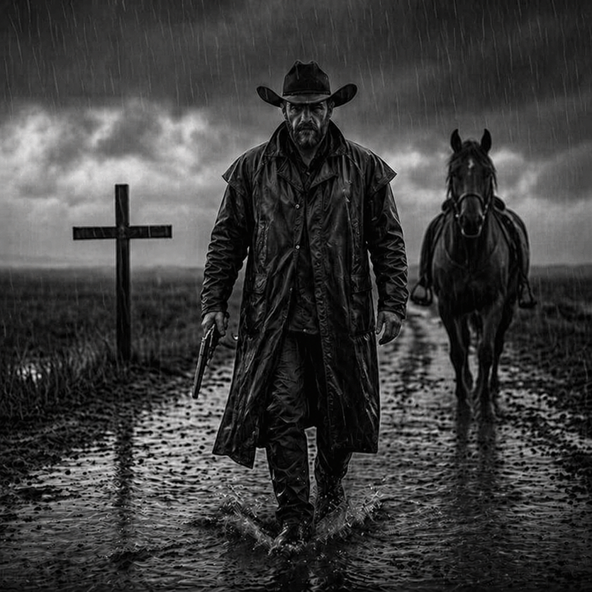 AI Prompt for Dark and Moody Western Cinematic Portrait