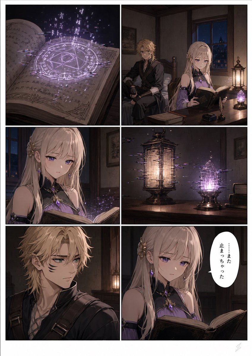 AI Prompt for Dark Fantasy Manga Comic Page with Censored Characters