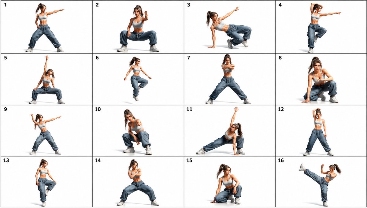 AI Prompt for Dynamic Dance and Combat Poses for Characters and Design