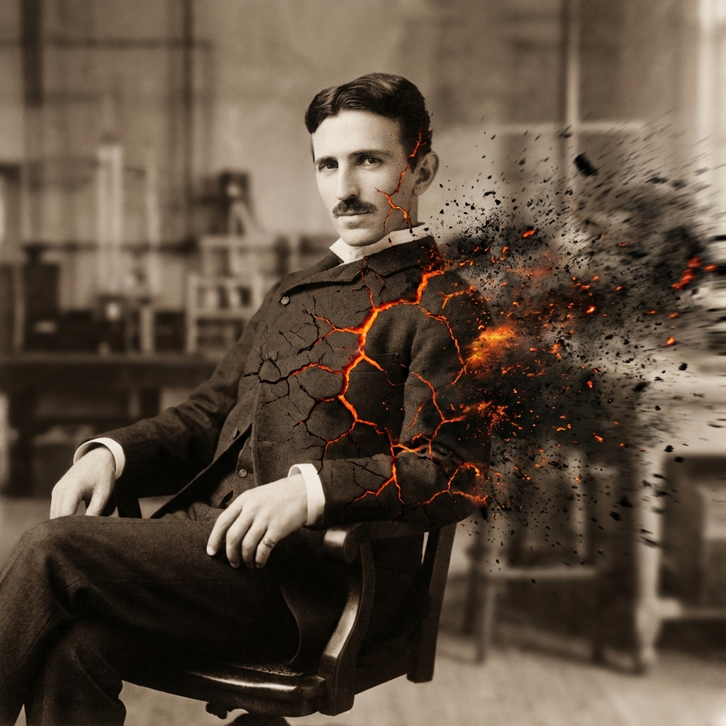 AI Prompt for Dynamic Disintegration Effect on Uploaded Images