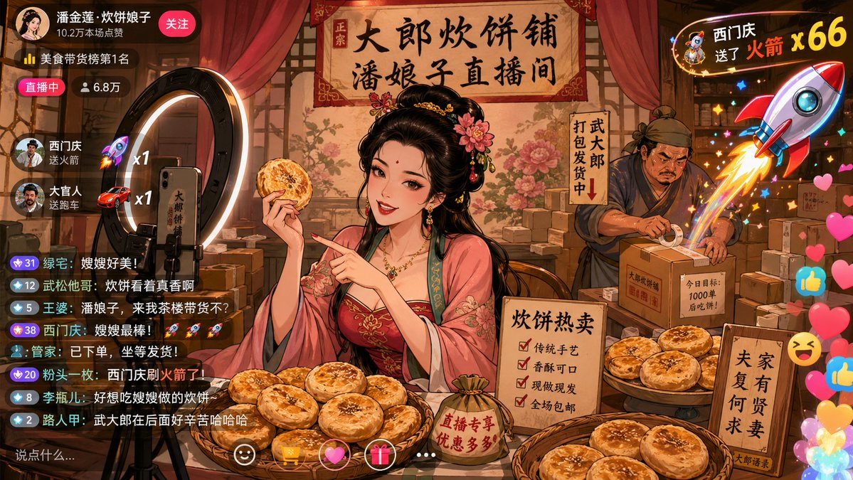 AI Prompt for E-commerce Live-Streaming with Historical Characters