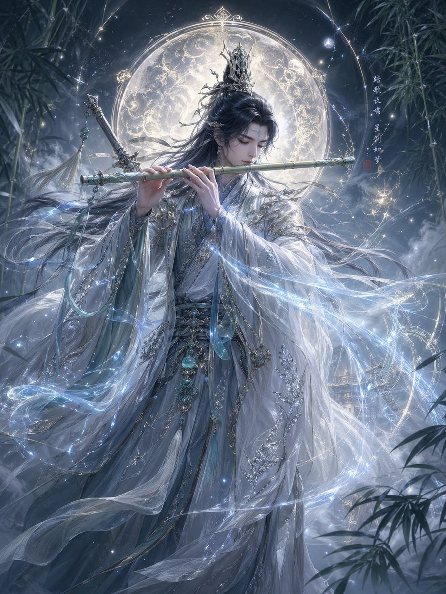 AI Prompt for Eastern Fantasy Character Illustration: High-End, Cinematic 3D Render
