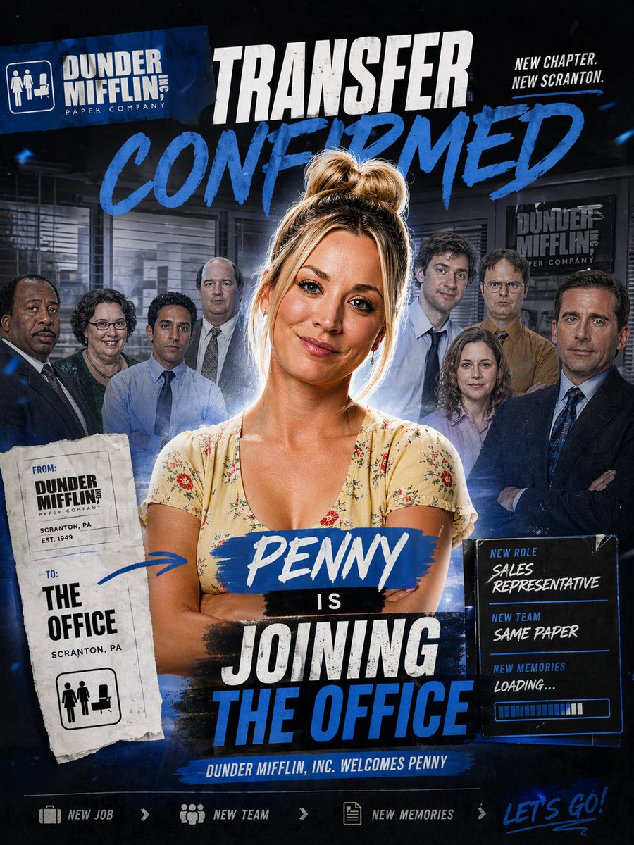 AI Prompt for Editing Office Character Posters