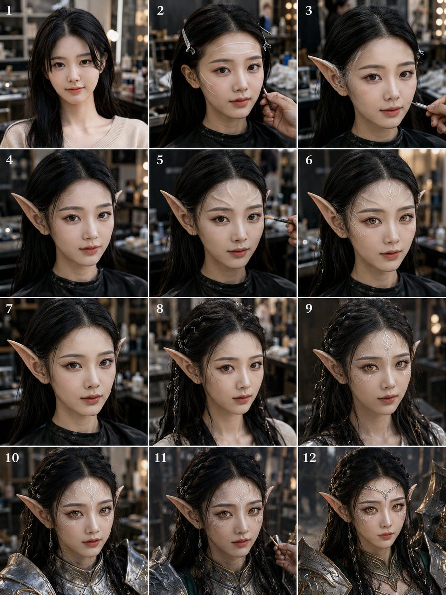 AI Prompt for Elf Warrior Transformation in Comic Style