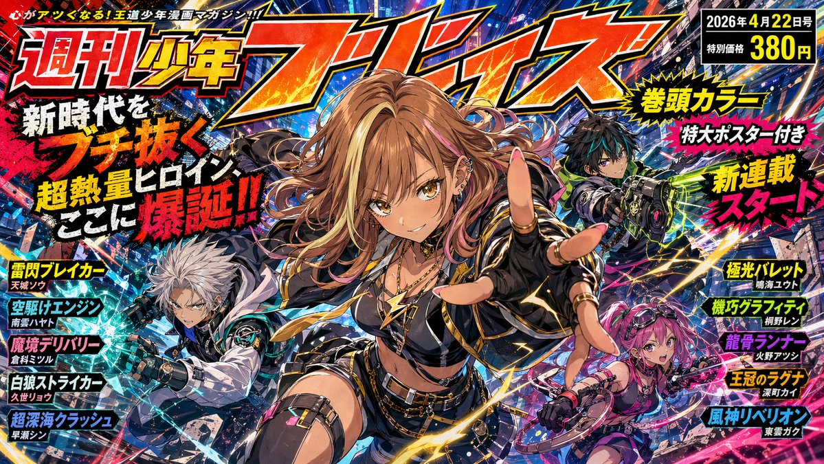 AI Prompt for Explosive Shonen Manga Cover Art